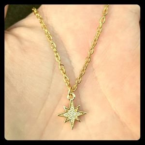Starburst Celestial Pendant Crystal Necklace